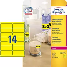 Address Labels | Avery High Visibility Neon Labels, Yellow | In Stock
