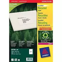 QuickPEEL | Avery QuickPEEL self-adhesive label White 200 pc(s)