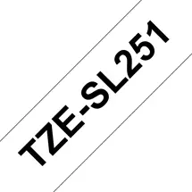 Label Printer Tape | Brother TZESL251 label-making tape Black on white | In Stock