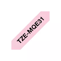 Label Printer Tape | Brother TZEMQE31 label-making tape Black on pink TZe