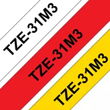 Label Printer Tape | Brother TZE31M3 label-making tape TZe | In Stock | Quzo UK