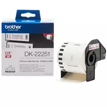 Label Printer Tape | Brother DK-22251 label-making tape Black and red on white