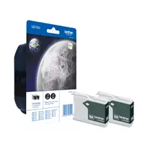 Brother Ink Cartridges | Brother Ink Cartridge Pack: Black x2 | Quzo UK