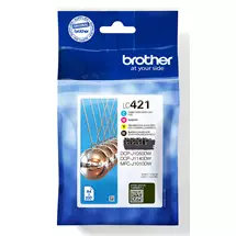 Brother Ink Cartridges | Brother LC421VAL PagePack 4 pc(s) Original Standard Yield Black, Cyan,