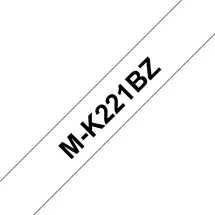 Label Printer Tape | Brother M-K221BZ label-making tape Black on white | In Stock