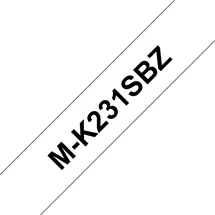Label Printer Tape | Brother M-K231SBZ label-making tape Black on white