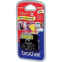 Label Printer Tape | Brother M-K621B label-making tape Black on yellow | In Stock