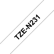 Label Printer Tape | Brother Non laminated black on white tape | In Stock
