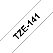 Label Printer Tape | Brother TZE-141 label-making tape Black on transparent