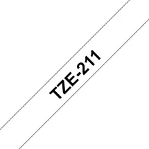 Label Printer Tape | Brother TZe-211 label-making tape Black on white | In Stock