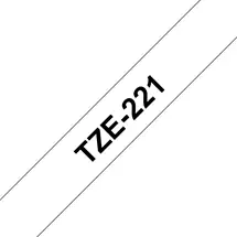 Label Printer Tape | Brother TZE-221 label-making tape Black on white | In Stock