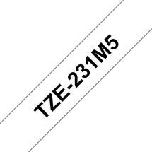 Label Printer Tape | Brother TZE-231M5 label-making tape Black on white