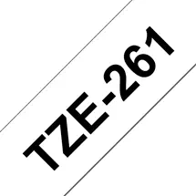 Label Printer Tape | Brother TZE-261 label-making tape Black on white TZ