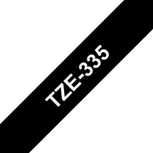 Label Printer Tape | Brother TZE-335 label-making tape White on black TZ
