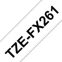 Label Printer Tape | Brother TZE-FX261 label-making tape Black on white