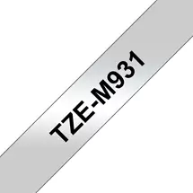 Label Printer Tape | Brother TZE-M931 label-making tape Black on silver