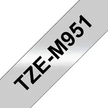 Label Printer Tape | Brother TZE-M951 label-making tape Black on silver