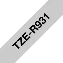 Label Printer Tape | Brother TZE-R931 label-making tape Black on silver