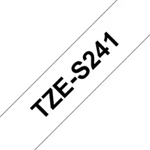 Label Printer Tape | Brother TZE-S241 label-making tape Black on white TZ