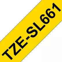 Label Printer Tape | Brother TZE-SL661 label-making tape Black on yellow