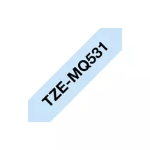 Label Printer Tape | Brother TZEMQ531 label-making tape Black on blue TZe