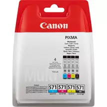 Canon Ink Cartridges | Canon CLI-571 BK/C/M/Y Ink Cartridge Multi Pack | Quzo UK