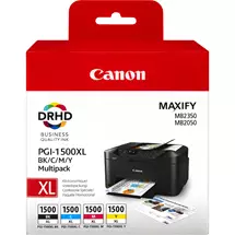 Canon Ink Cartridges | Canon PGI-1500XL High Yield BK/C/M/Y Ink Cartridge Multipack
