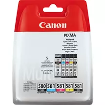 Canon Ink Cartridges | Canon PGI-580BK/CLI-581 BK/C/M/Y Pigment + Ink Cartridge Multi Pack