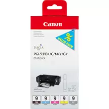 Canon Ink Cartridges | Canon PGI-9 PBK/C/M/Y/GY 5 Ink Cartridge Multipack