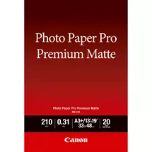Photo Paper | Canon PM-101 Premium Matte Photo Paper A3 Plus - 20 Sheets