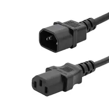 Top Brands | connektgear 2m Mains Extension Power Cable - C14 Plug to C13 Socket