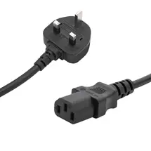 Dp Building Systems Power Cables | connektgear 2m UK Mains Power Cable UK Plug to C13 Socket - LSZH