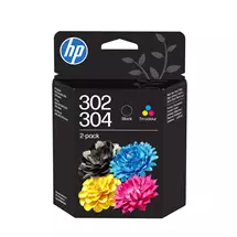 Ink Cartridges | HP 302/304 Tri-color/Black Ink Cartridge Combo 2 Pack