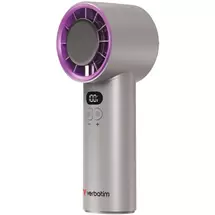 Verbatim (32342) Cool apos;napos; Go Ice Touch Handheld Fan - Grey/Purple
