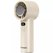 Verbatim (32343) Cool apos;napos; Go Ice Touch Handheld Fan - White/Silver