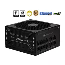 850w Power Supply Units | MSI MAG A850GLS PCIE5 power supply unit 850 W 24-pin ATX ATX Black