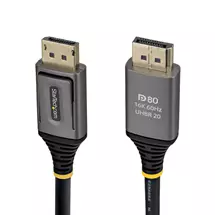StarTech.com 1.5m DisplayPort 2.1 Cable, VESA Certified DP80 DisplayPort Cable, Uncompressed 10K/8K 60Hz, 16K 60Hz/8K 240Hz w/DSC 1.2a, DP 2.1 Monitor Cord