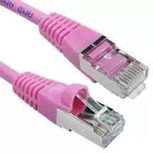 CABLES DIRECT Cables | Cables Direct Cat6a, 15m networking cable Pink S/FTP (S-STP)
