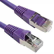 Violet | Cables Direct Cat6a, 15m networking cable Violet S/FTP (S-STP)