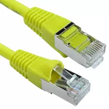CABLES DIRECT Cables | Cables Direct Cat6a, 15m networking cable Yellow S/FTP (S-STP)