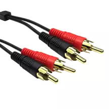Audio Cables | Cables Direct Twin RCA - RCA audio cable 15 m 2 x RCA Black