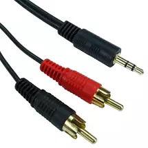 Audio Cables | Cables Direct 2TR-320 audio cable 20 m 3.5mm 2 x RCA Black