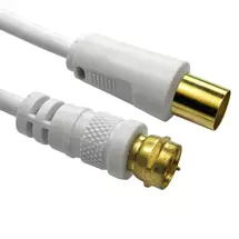 Cables Direct | Cables Direct 2-FM-9M-20 coaxial cable 3C-2V 20 m TV F White