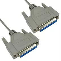 Cables Direct | Cables Direct 2m D25/D25 serial cable Grey D25 FM | In Stock