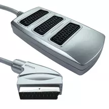 Cables Direct | Cables Direct 3 Way SCART Splitter Box SCART cable 0.4 m SCART (21pin)
