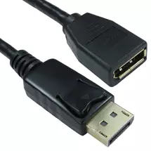 Displayport Cables | Cables Direct 3m DisplayPort M/F Black | In Stock | Quzo UK