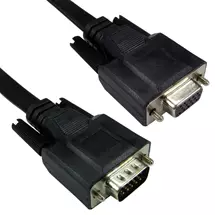 CABLES DIRECT Vga Cables | Cables Direct CDEXFLAT-MF03K VGA cable 3 m VGA (D-Sub) Black