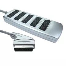 Cables Direct | Cables Direct 5 Way SCART Splitter Box SCART cable 0.4 m SCART (21pin)