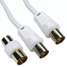 Cables Direct | Cables Direct 2TV-50 coaxial cable 50 m White | In Stock