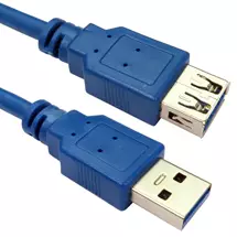 Cables | CDL 5mtr USB 3.0 A M - A F Blue | In Stock | Quzo UK